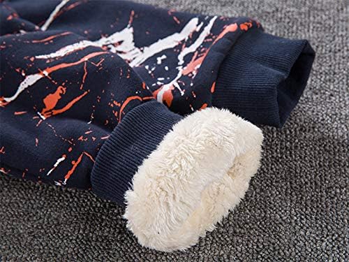 Bumeex Kids Boy's Girl's Sherpa Fleece Lined Jacket Spring Fall Winter Zip up Sweatshirt Hoodie