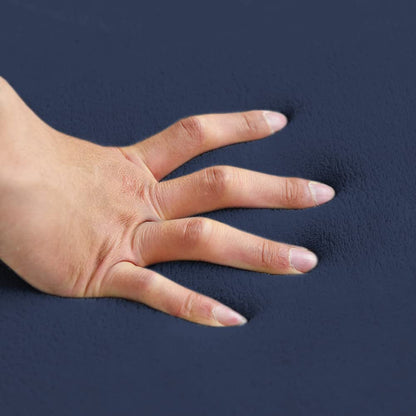 Loartee Nursery Rug - Coral Velvet Crawling Rugs & Area Rugs (6'8"x9'8", Dark Blue) for Toddler