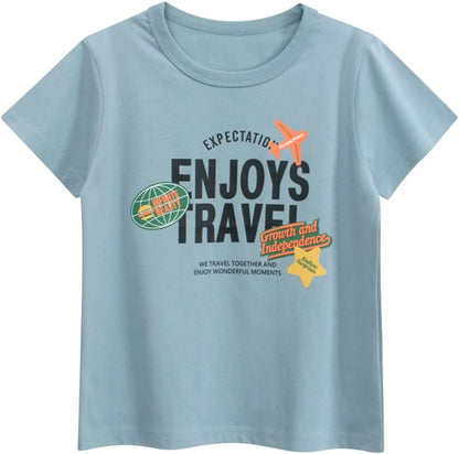 Boys' 4-Pack Excavator Short Sleeve Crewneck T-Shirts Top Tee Size 2-7 Years Toddler Boys' Value