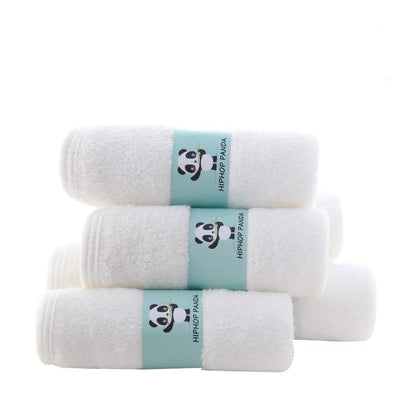 HIPHOP PANDA Baby Washcloths, Rayon Made from Bamboo - 2 Layer Ultra Soft Absorbent Newborn Bath