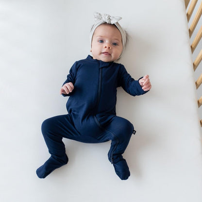 KYTE BABY Unisex Zipper Closure Footies, Rayon Made From Bamboo, 0-24 Months