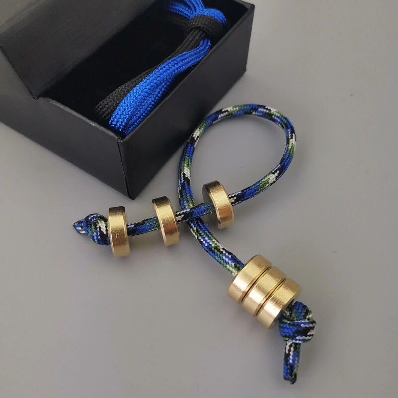 3 Pcs Fidget Beads Fidget Toy Copper Worry Fidget Beads Spin Bump EDC Novelty and Gag for Men Women