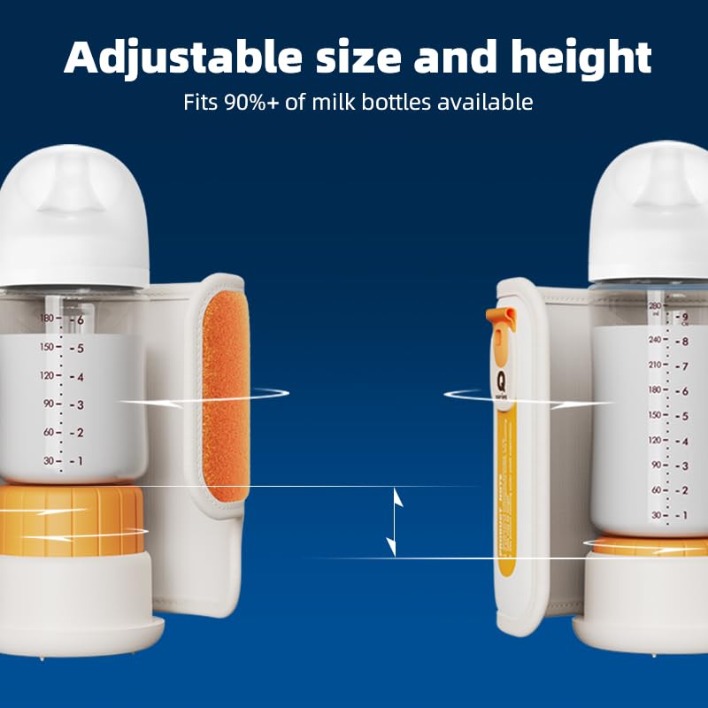 Portable Bottle Warmer for Breastmilk & Formula, Baby Rapid Milk Warmer, Accurate Temperature