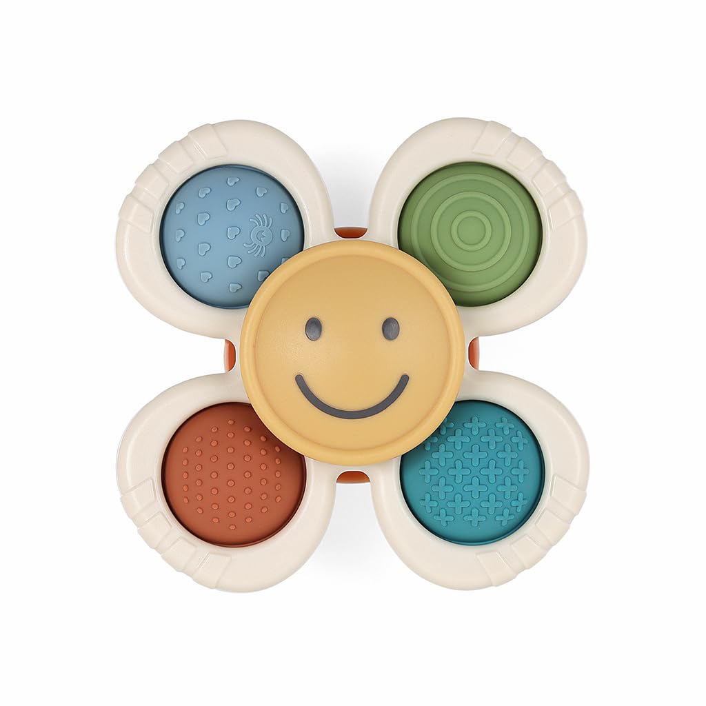 Itzy Ritzy Fidget Toy with Sensory Poppers & Suction Cup; Fidget Toy Sticks to Highchairs, Tables