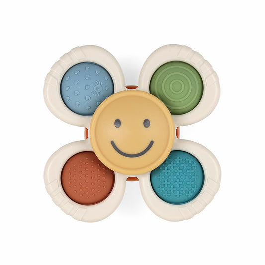 Itzy Ritzy Fidget Toy with Sensory Poppers & Suction Cup; Fidget Toy Sticks to Highchairs, Tables
