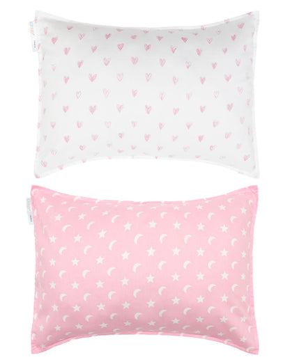 ALVABABY Toddler Pillowcases Fits 14x20in,13x18in Kids Cotton Baby 2 Packs Envelope Kids Pillow