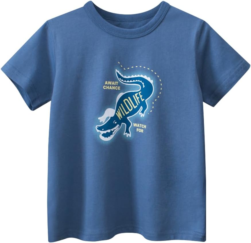 Boys' 4-Pack Excavator Short Sleeve Crewneck T-Shirts Top Tee Size 2-7 Years Toddler Boys' Value