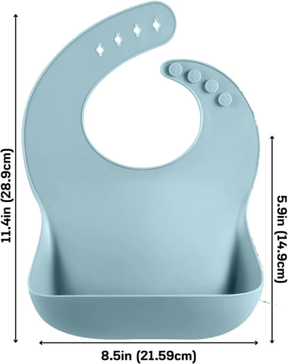 PandaEar Silicone Baby Feeding Set | 9PCS Baby Led Weaning Supplies Self Feeding Utensils | Divided