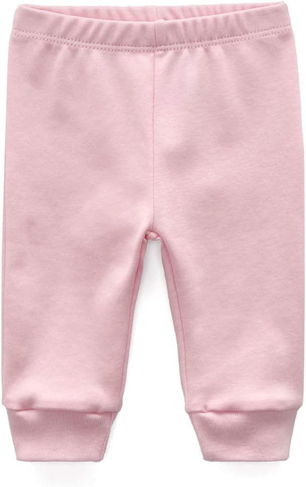 Unisex Newborn Baby Cotton 4-Pack Pants Embroidery Pringting Casual Leggings 0-24 Months for Boys
