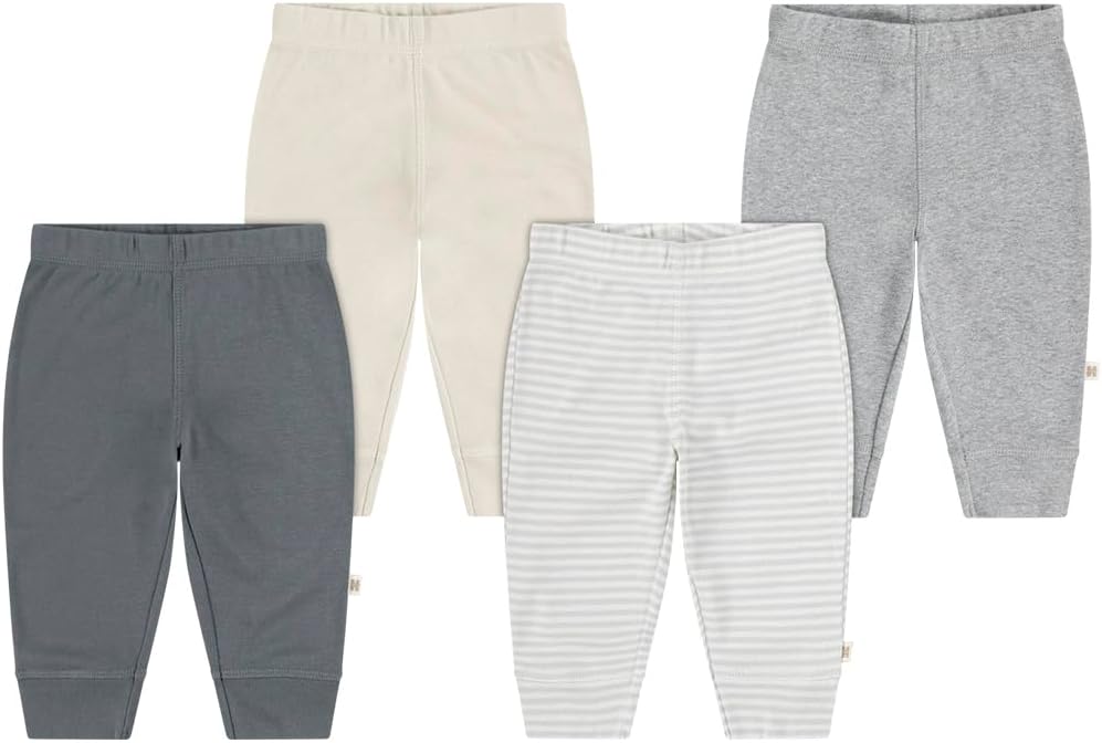 Huggies Baby 4-Pack Pants, Mid Grey Heather/Stripe