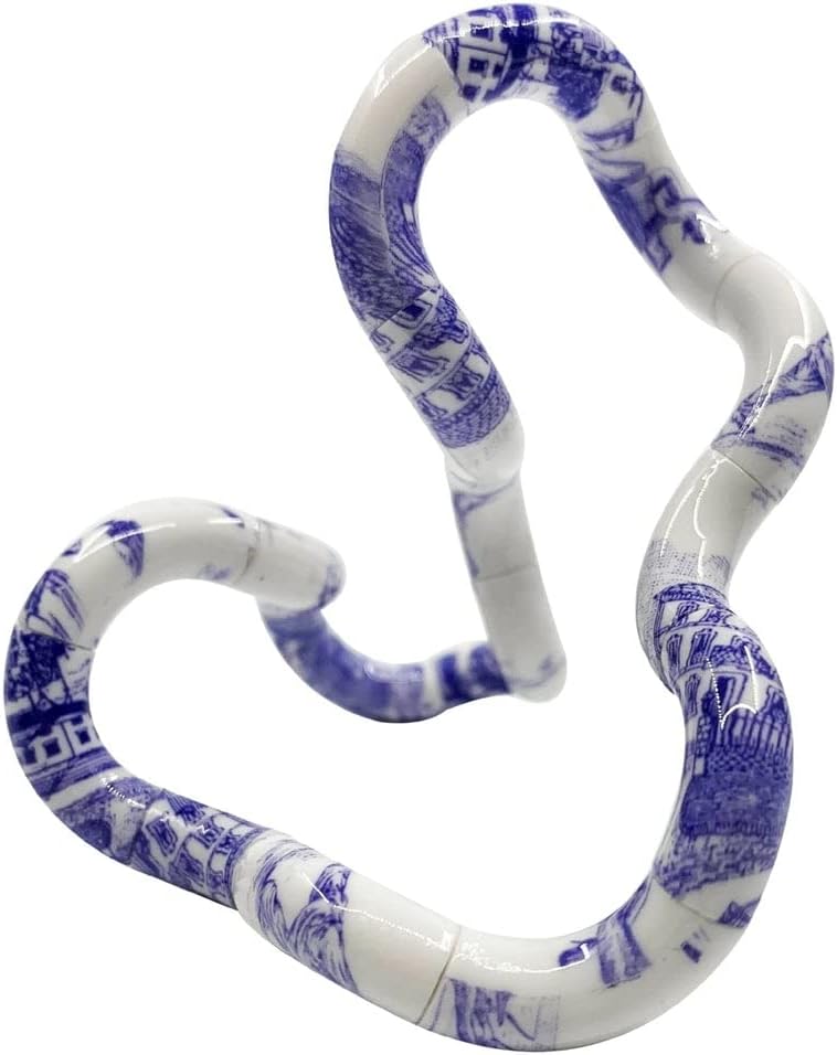 Tangle Jr. Masterpiece 3-Pack Porcelain,Mache,Lollipop Artistic Pattern for Unique Fidget