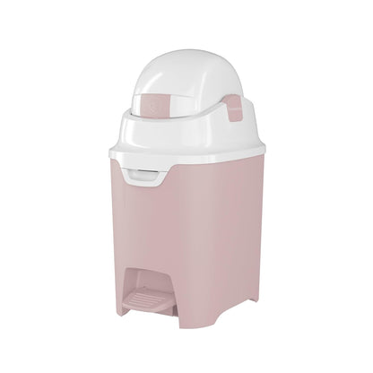 Foundations Mini Hands-Free Diaper Pail with Airtight Lid - Durable & Odorless Diaper Disposal