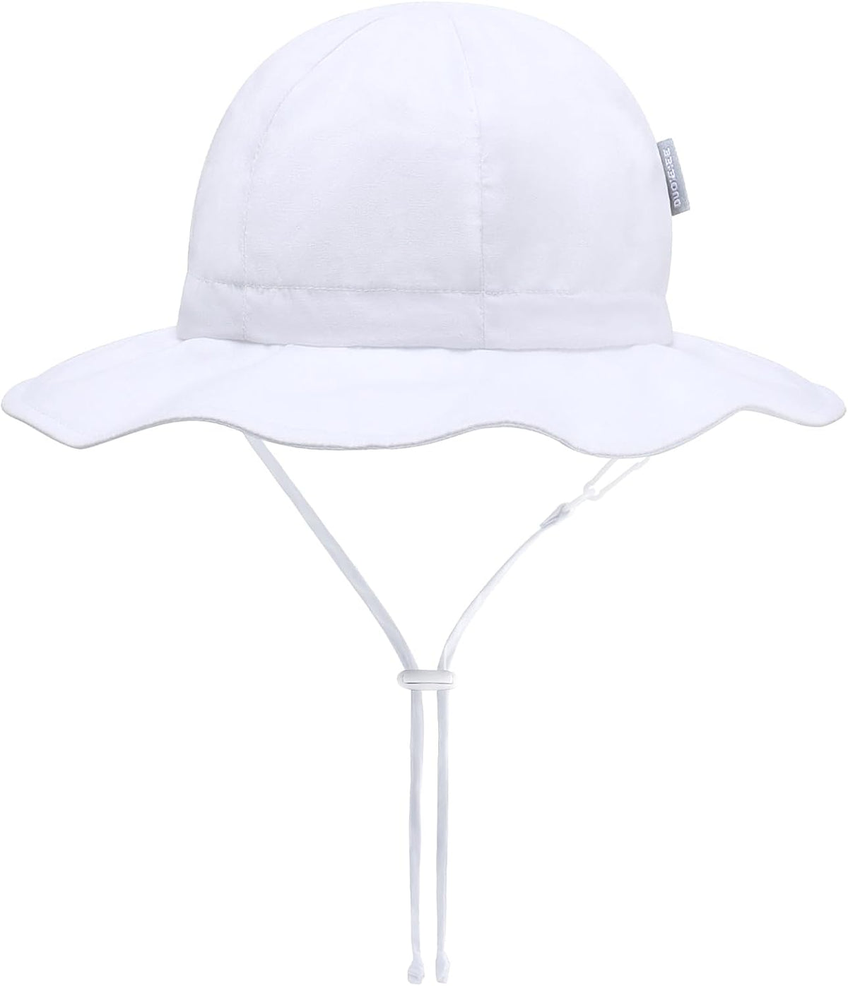 UPF 50+ Baby Bucket Hat - Wide Brim Sun Protection Beach Cap for Girls - Cute & Adjustable Toddler
