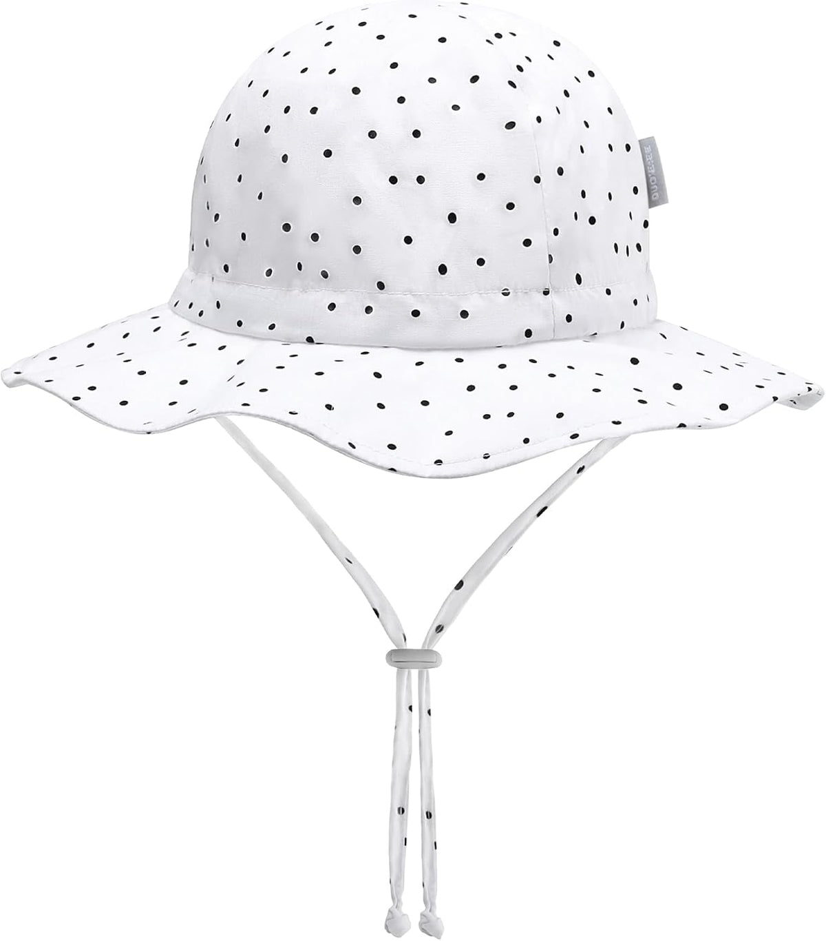 UPF 50+ Baby Bucket Hat - Wide Brim Sun Protection Beach Cap for Girls - Cute & Adjustable Toddler