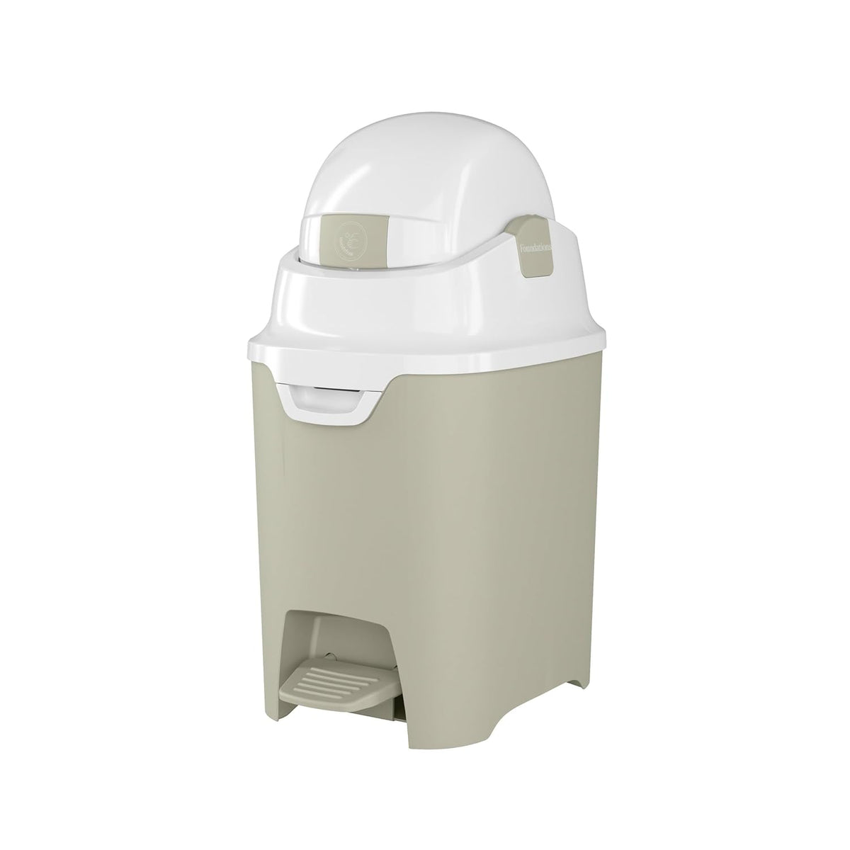 Foundations Mini Hands-Free Diaper Pail with Airtight Lid - Durable & Odorless Diaper Disposal