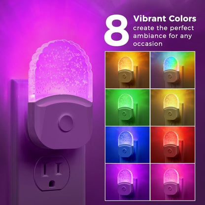 Night Lights Plug Into Wall, Color Changing Night Light for Kids, RGB Night Lights Plug into Wall 2