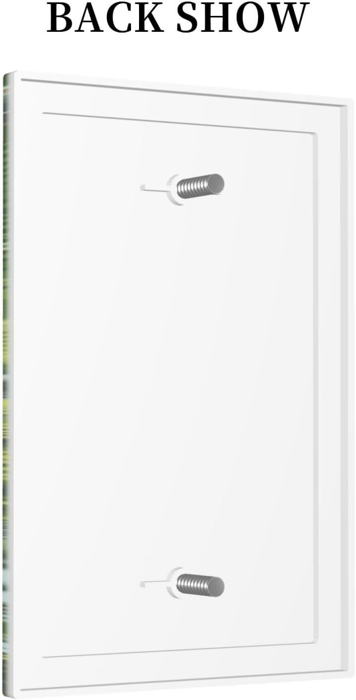Summer Sky Coconut Palms Trees Green Plants Leaf Light Switch Cover Plate 1 Gang No Device Blank