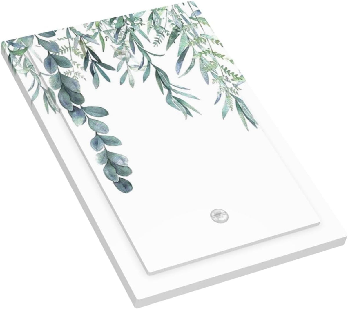 Eucalyptus Leaves Greenery Vine Flowers Simplicity Light Switch Cover Plate 1 Gang No Device Blank