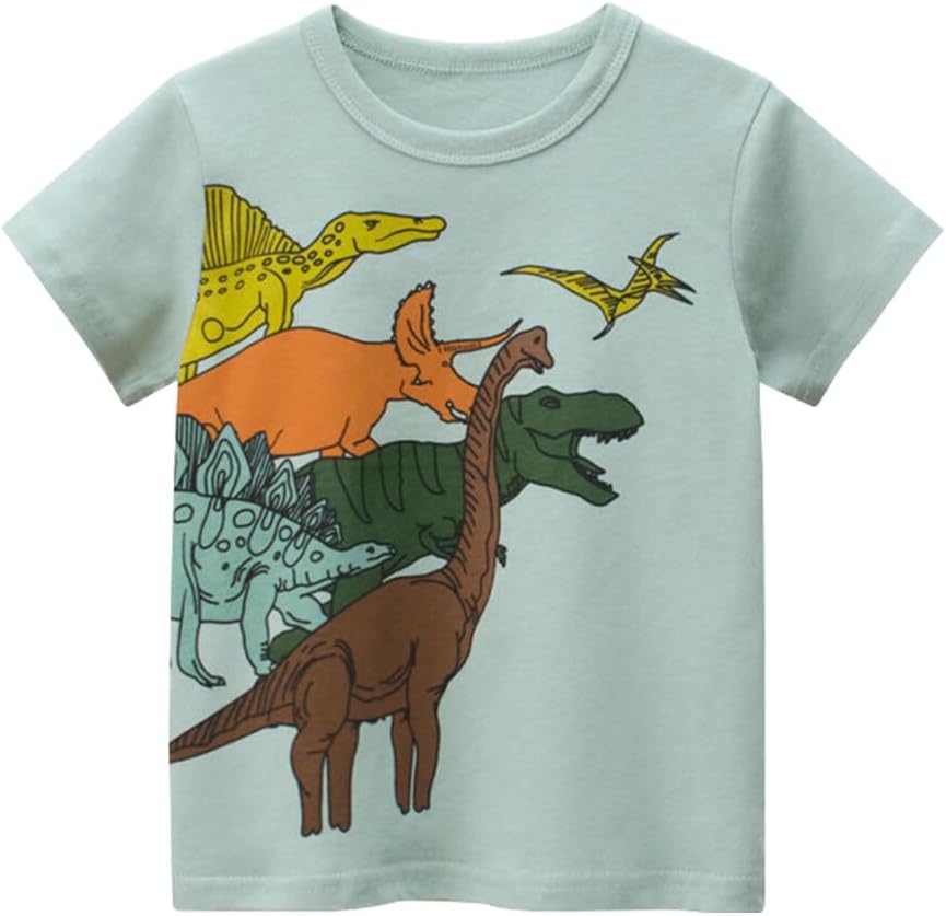 Boys' 4-Pack Excavator Short Sleeve Crewneck T-Shirts Top Tee Size 2-7 Years Toddler Boys' Value