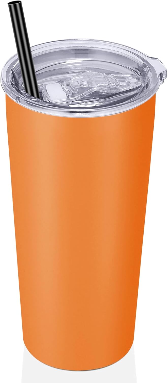 VEGOND 20oz Tumbler Stainless Steel Tumbler with Lid And Straw Vacuum Insulated Double Wall Travel