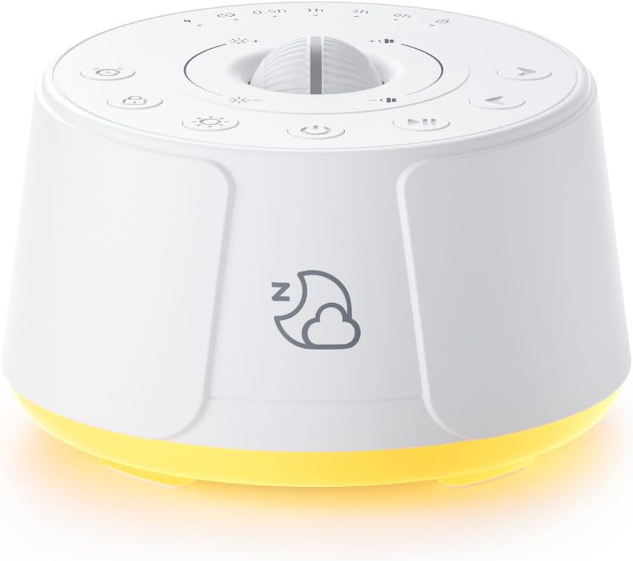 Sound Machine LEICEX White Noise Machine - 30 Soothing Sounds, 10 Colors Night Light, Rechargeable