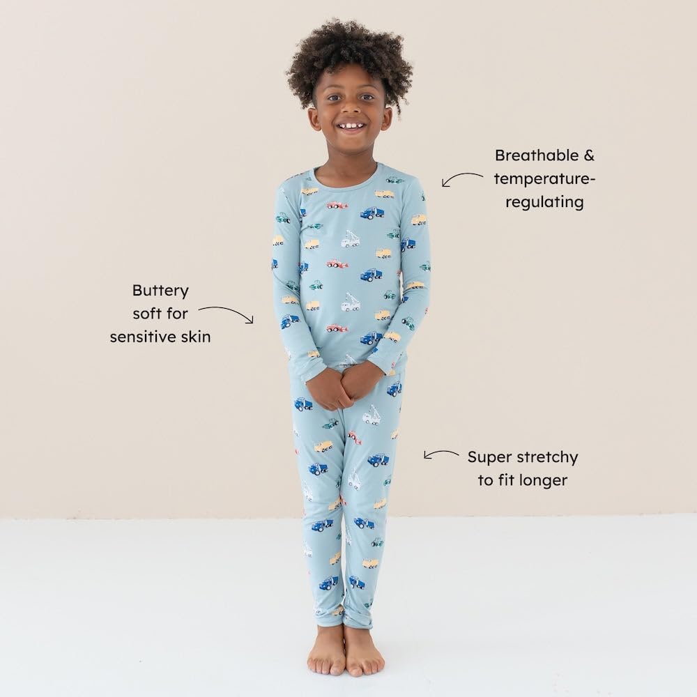 KYTE BABY Toddler Pajama Set - Pjs for Toddlers Made of Soft Bamboo Rayon Material