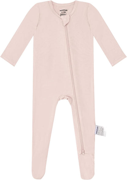 BubblePanda Rayon Made From Bamboo Baby Pajamas Baby Clothes for Boys Girls Unisex Zip-Front