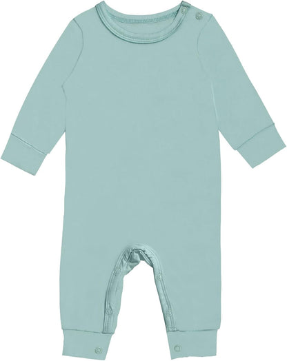 GUISBY Rayon Baby Pajamas, Long Sleeve with Snap Closure Pajamas Sleepers