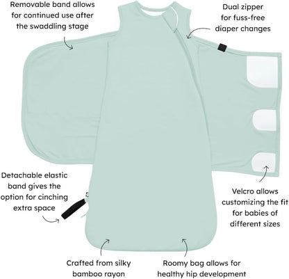 KYTE BABY Unisex Rayon Made from Bamboo Sleep Bag Swaddler for Babies, 1.0 Tog