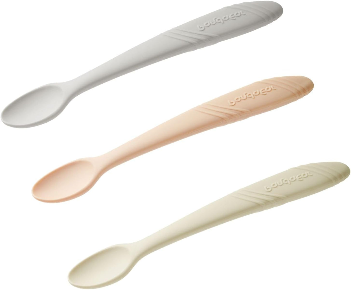 PandaEar 7 Pack Silicone Baby Feeding Spoons, First Stage Training Spoon Infant Utensils Feeding