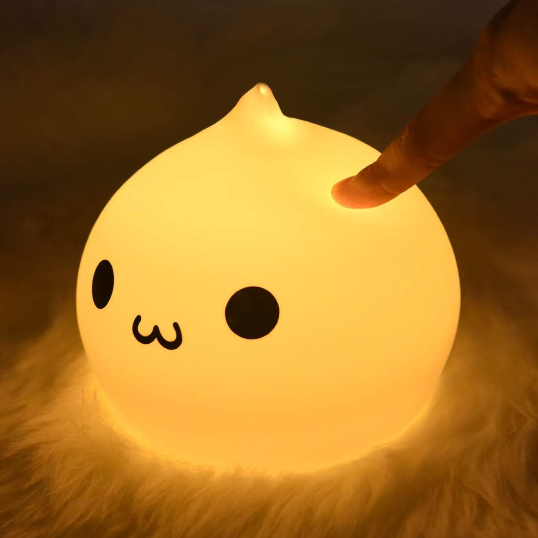 ZKLiLi Night Light for Kids, Cute Lamp Dumpling Light Birthday Gifts for Girls Boys, Kawaii