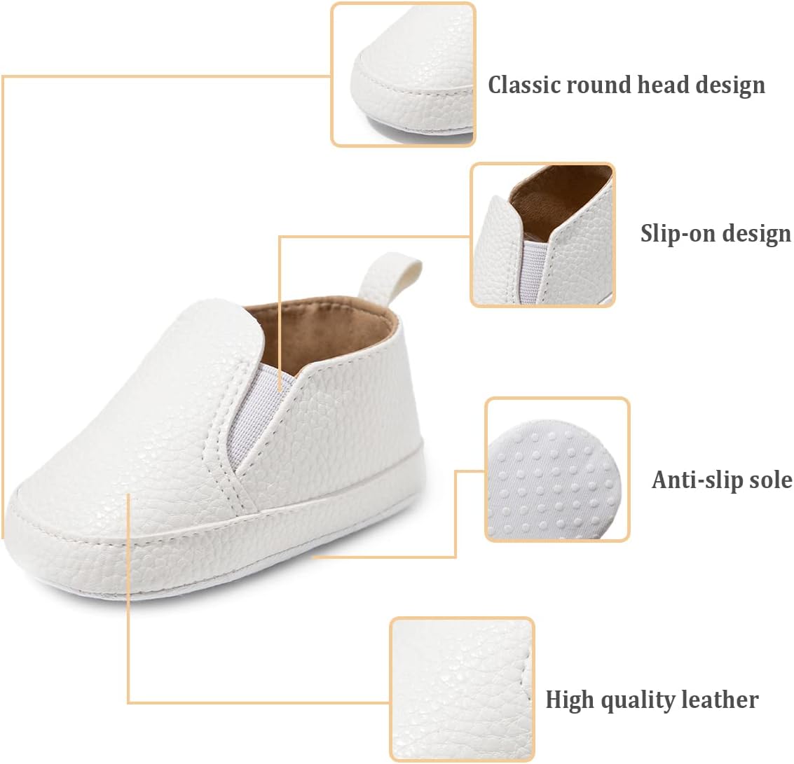 Morbido Infant Baby Boys Girls Canvas Sneaker Toddler Slip On Anti Skid Newborn First Walkers Candy