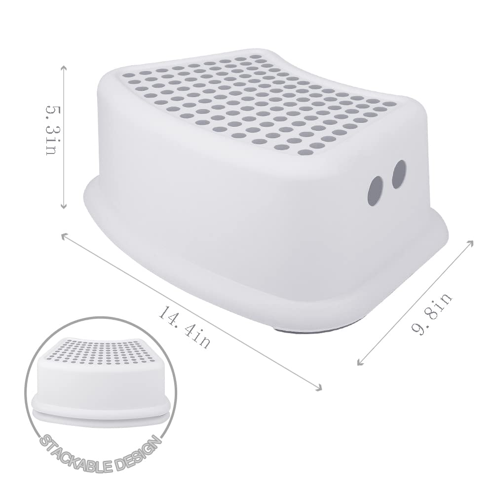 Step Stool for Kids (2 Pack), Toddlers Stool for Potty Training, Bathroom, Kitchen, Bedroom, Toy