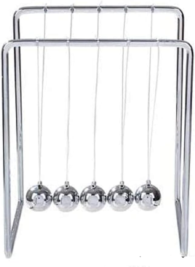 Rhode Island Novelty Newton's Cradle Office Desk Toy Executive Perpetual Ball Clicker 3.5" x 3.25"