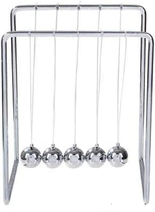 Rhode Island Novelty Newton's Cradle Office Desk Toy Executive Perpetual Ball Clicker 3.5" x 3.25"