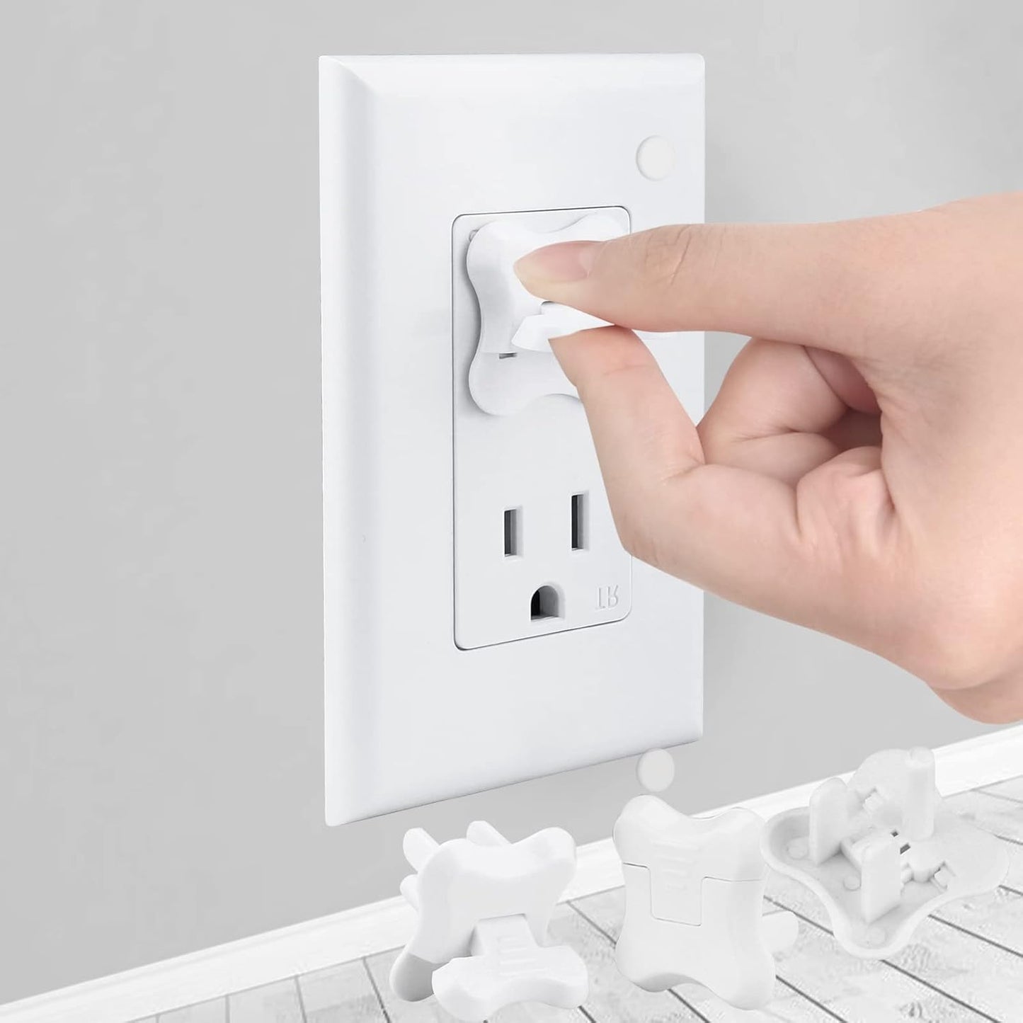 Outlet Covers Babepai 38-Pack White Baby Proof Electrical Protector Safety Improved Baby Safety