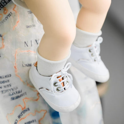 Morbido Infant Baby Boys Girls Canvas Sneaker Toddler Slip On Anti Skid Newborn First Walkers Candy