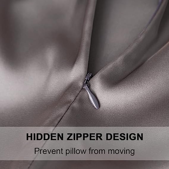 Mulberry Silk Pillowcase for Hair and Skin,Cooling Silk Pillow Case with Hidden Zipper,Allergen