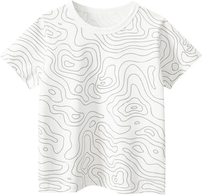 Boys' 4-Pack Excavator Short Sleeve Crewneck T-Shirts Top Tee Size 2-7 Years Toddler Boys' Value