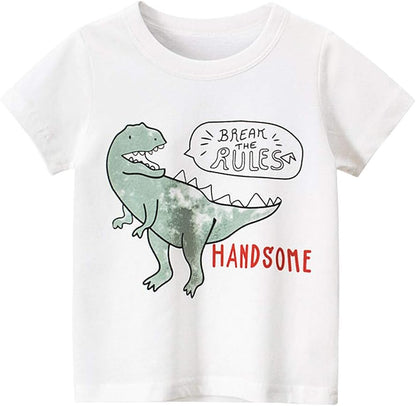 Boys' 4-Pack Excavator Short Sleeve Crewneck T-Shirts Top Tee Size 2-7 Years Toddler Boys' Value