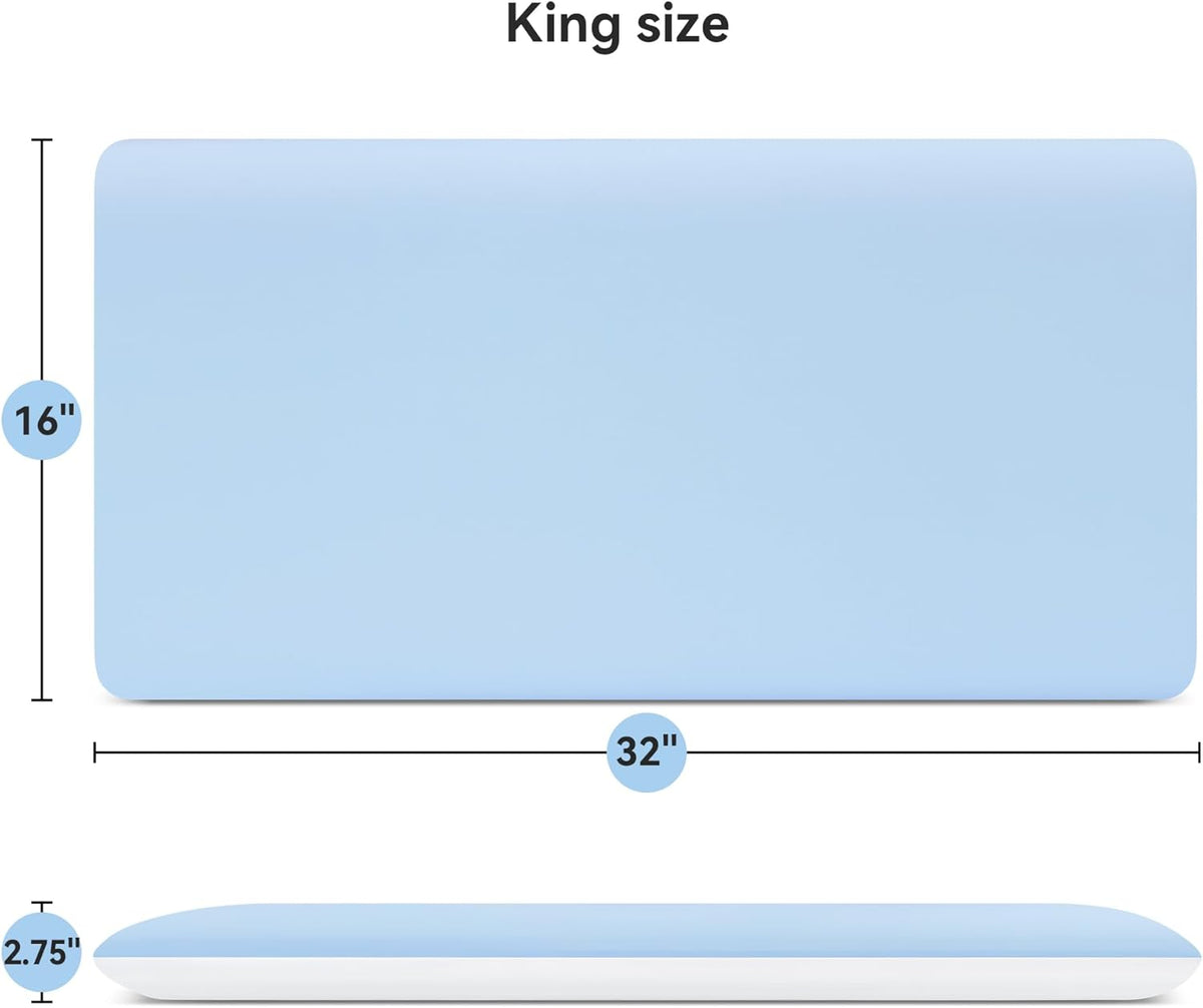 AM AEROMAX 2.75 Inches King Size Hyper Slim Memory Foam Pillow for Stomach and Back Sleepers