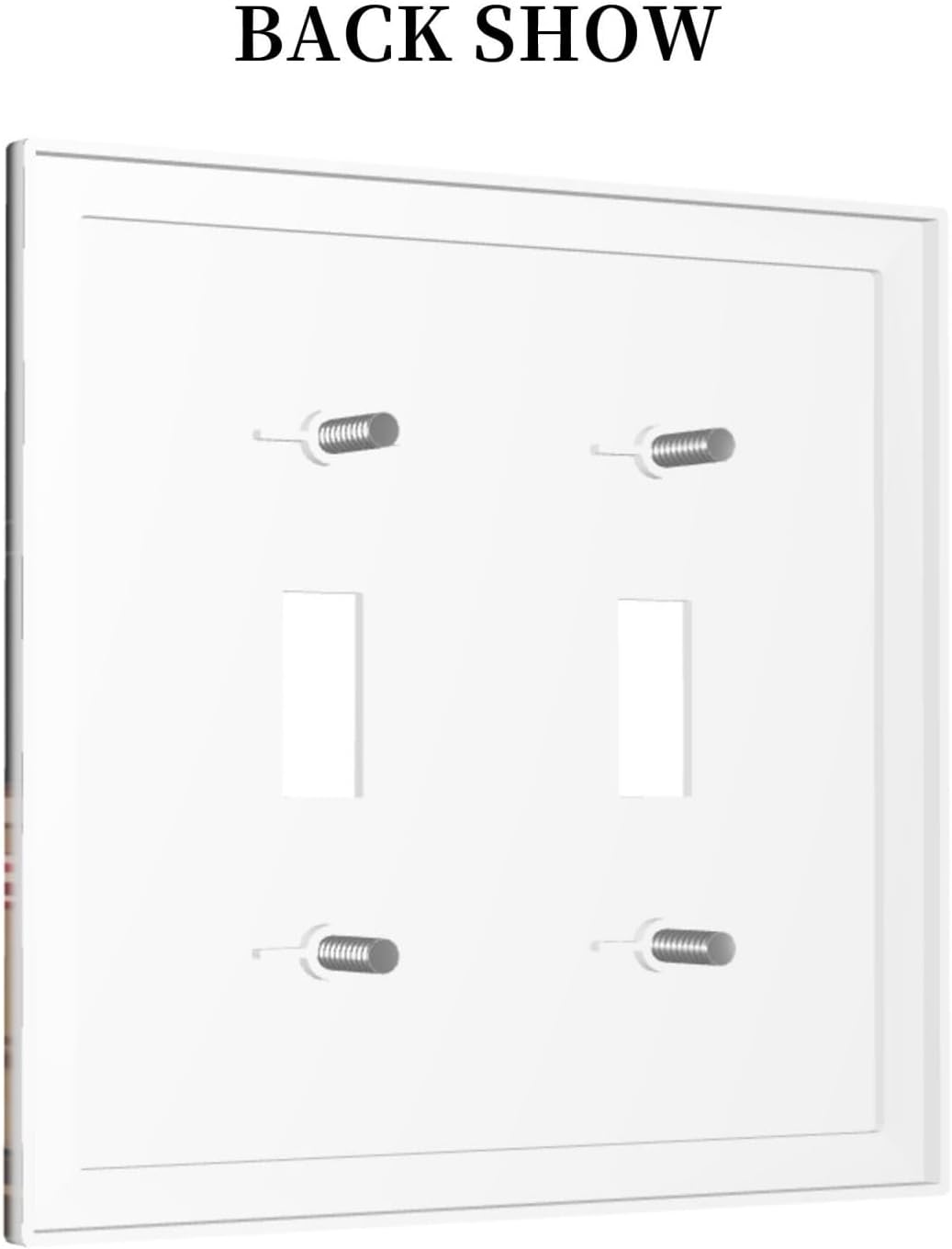 Moon Star Red Mushroom Forest Butterfly Green Plant Decorative Switch Plates 2 Gang Double Toggle