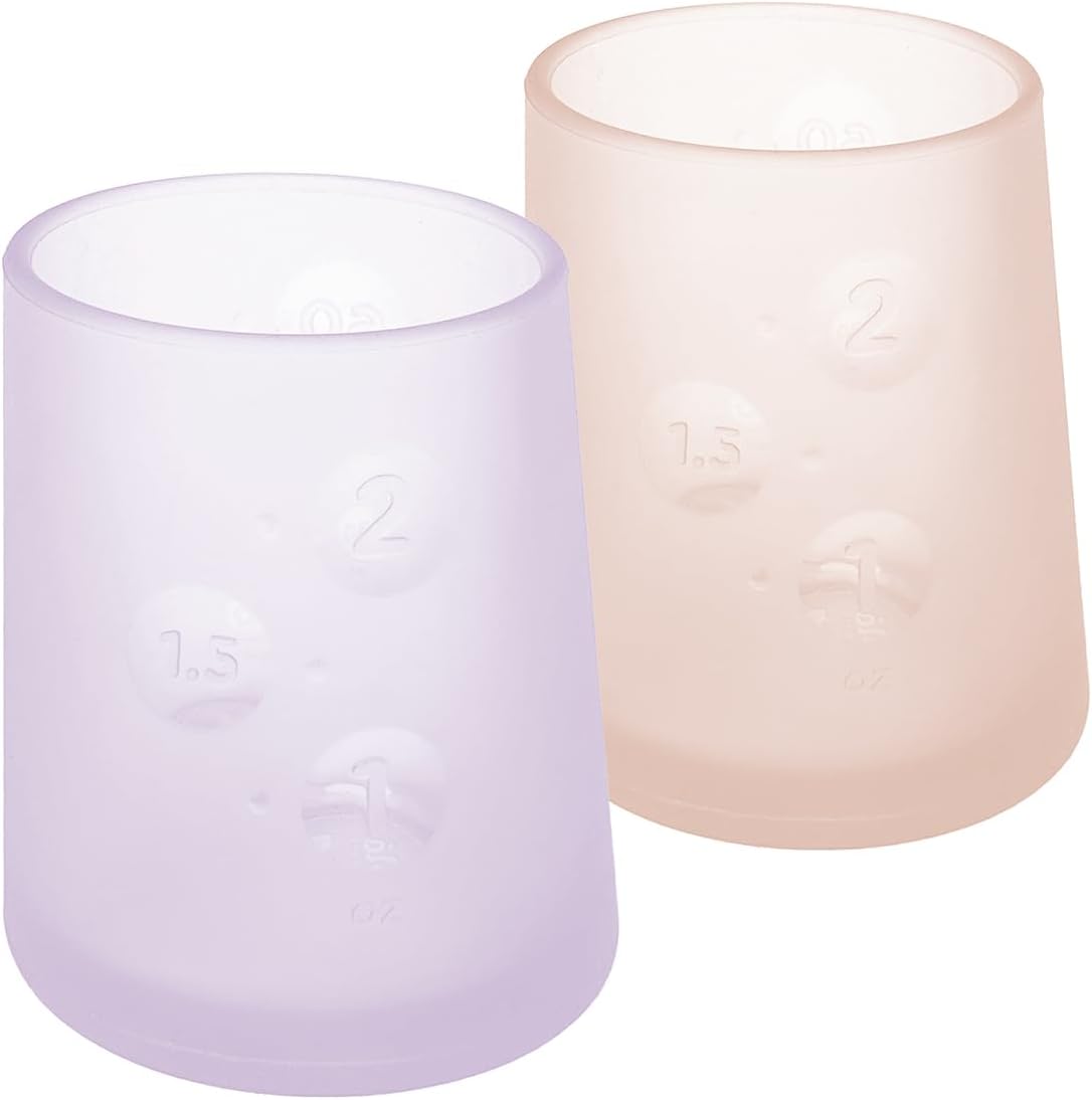 Olababy First Cup | Clear Sense 100% Silicone Infant Trainer Cup | 2oz Medicine Cup for Newborn |