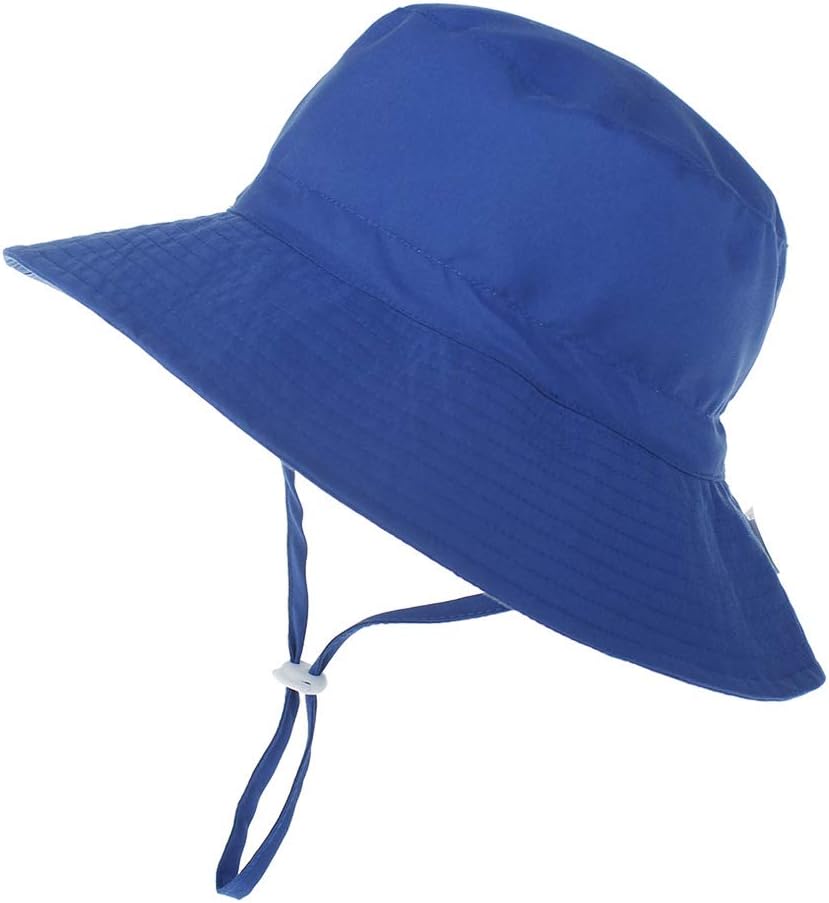 Baby Sun Hat Toddler Beach Swim Hats UPF 50+ Summer Bucket Hat Kids Infant Wide Brim Adjustable Sun