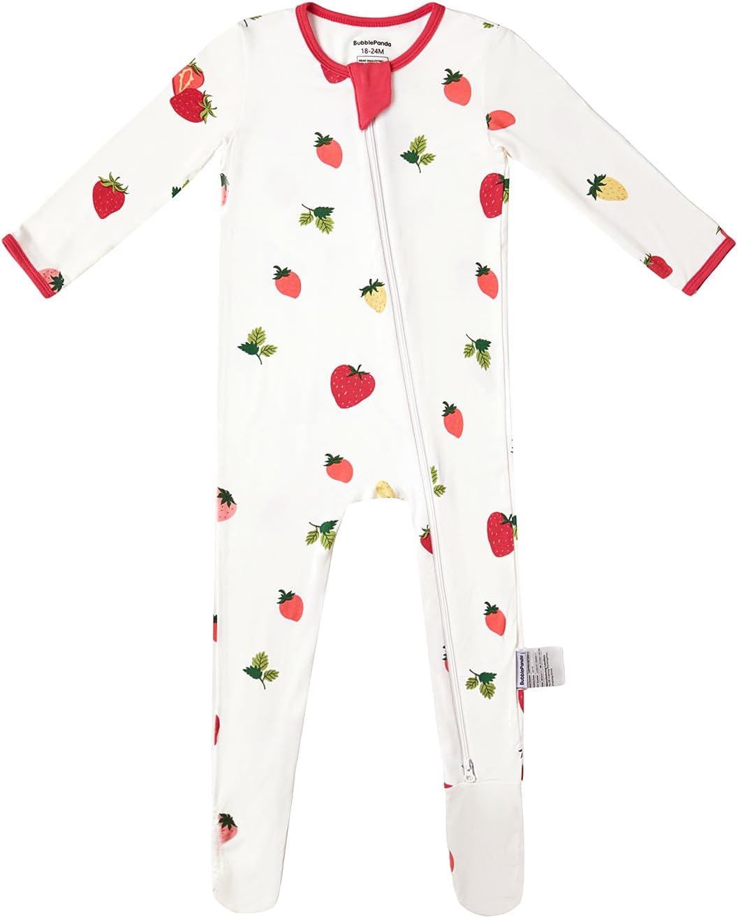 BubblePanda Rayon Made From Bamboo Baby Pajamas Baby Clothes for Boys Girls Unisex Zip-Front