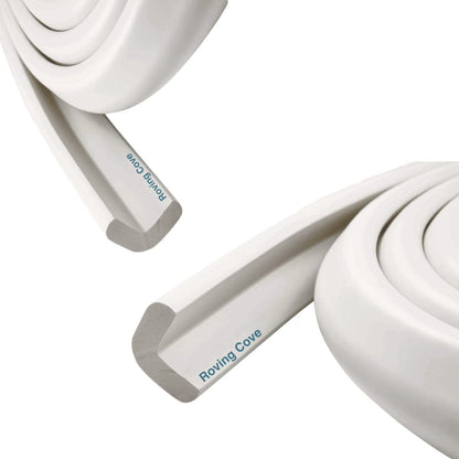 Roving Cove HeftyFit Edge Protector for Baby Proofing (12ft Large Edge Only), Heavy-Duty Soft
