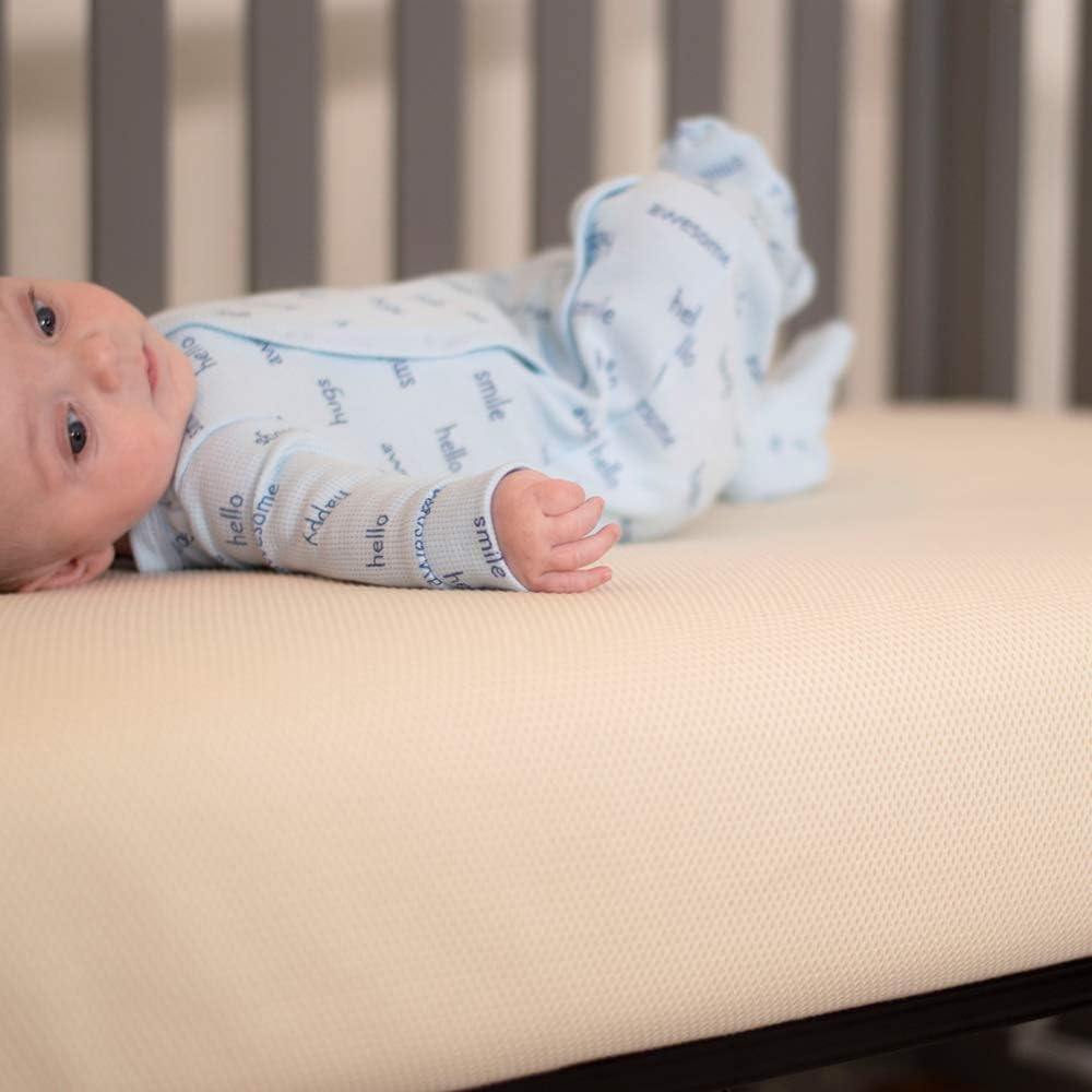 Naturepedic Organic Crib Mattress - 2-Stage 252 Coil Infant & Toddler Mattress with Protector Pad