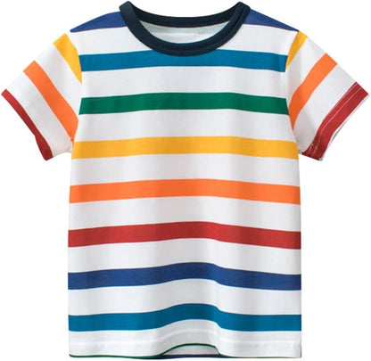 Boys' 4-Pack Excavator Short Sleeve Crewneck T-Shirts Top Tee Size 2-7 Years Toddler Boys' Value