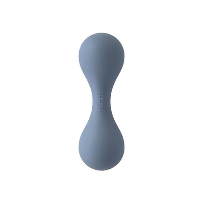 mushie Silicone Baby Shaker Rattle Toy | Ages 3+ Months (Tradewinds)
