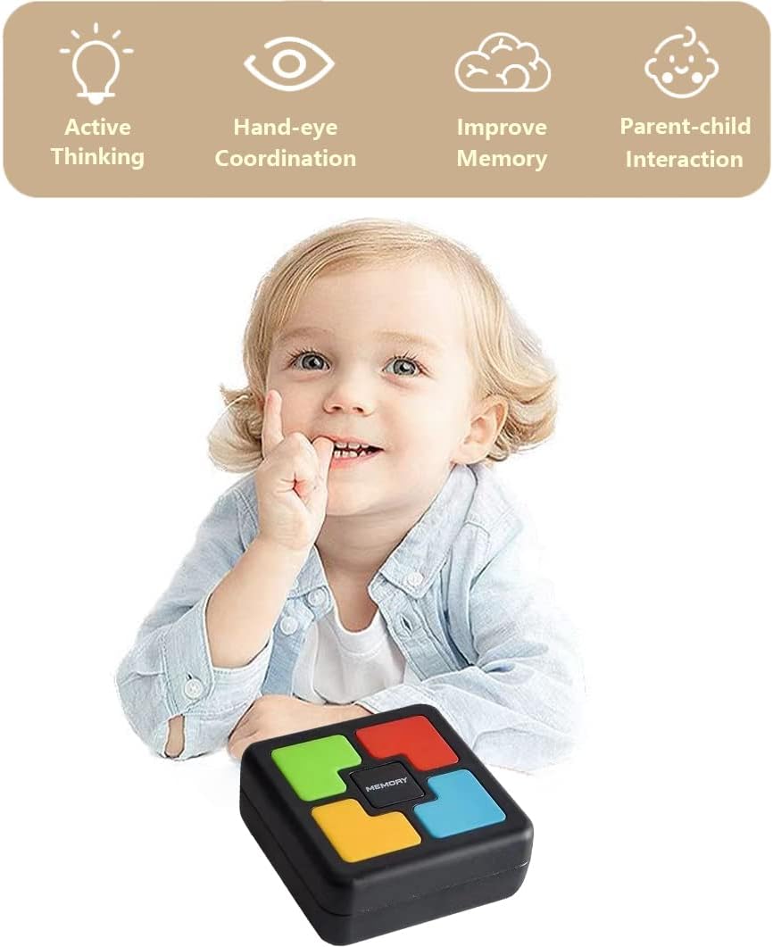 Light Up Memory Game Handheld Electronic Toys Color Memorizing Classic Board Games Quiz Game with